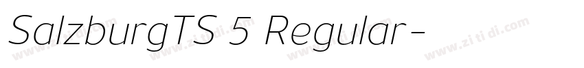 SalzburgTS 5 Regular字体转换